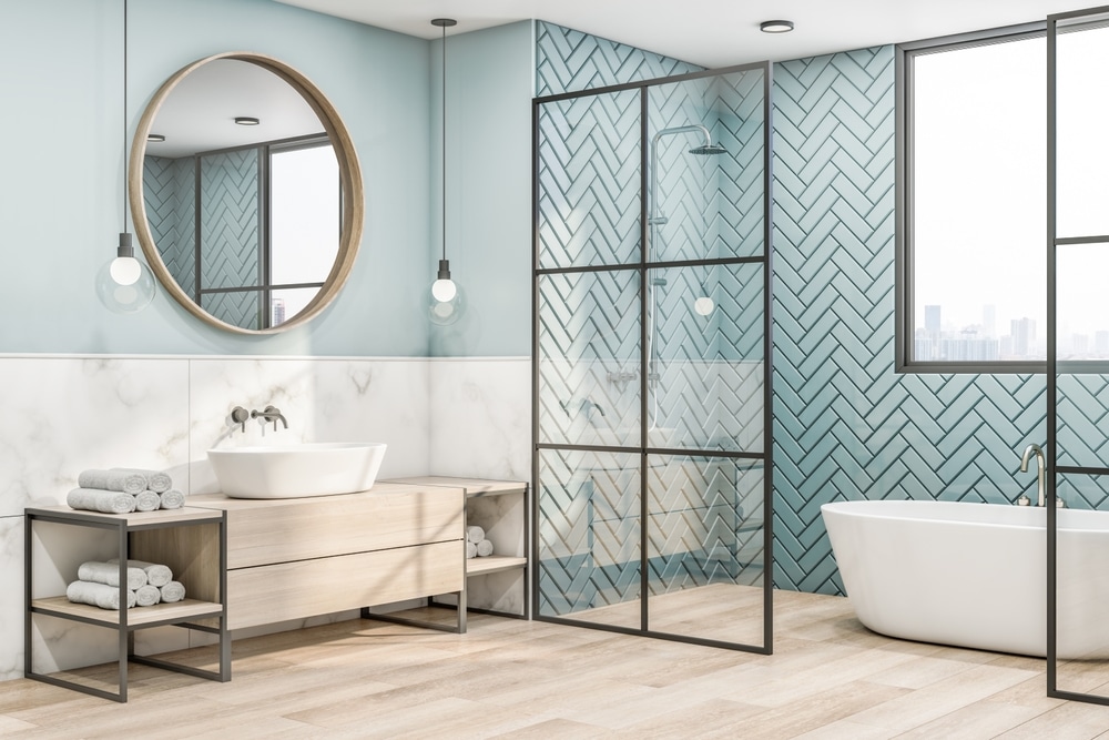 12 Drop Dead Gorgeous Blue Bathroom Tile Designs
