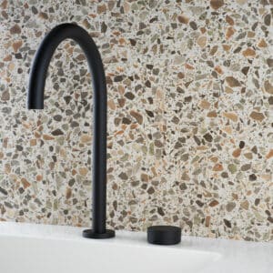 ZERO PROGRESIV KNURL HOB BASIN MIXER TALL CURVE - Image 2