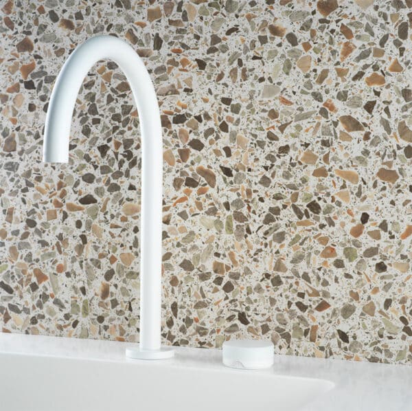 ZERO PROGRESIV KNURL HOB BASIN MIXER TALL CURVE - Image 3