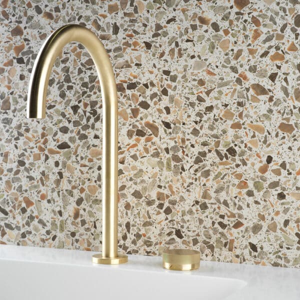 ZERO PROGRESIV KNURL HOB BASIN MIXER TALL CURVE - Image 4