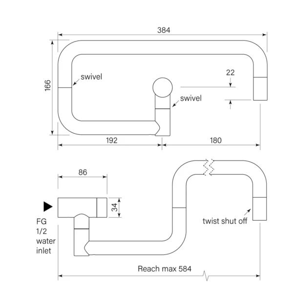 ZERO PROGRESIV SMOOTH POT FILLER WALL - Image 2