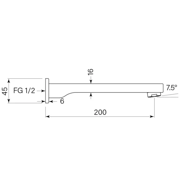ZEOS BATH SPOUT 200 - Image 2
