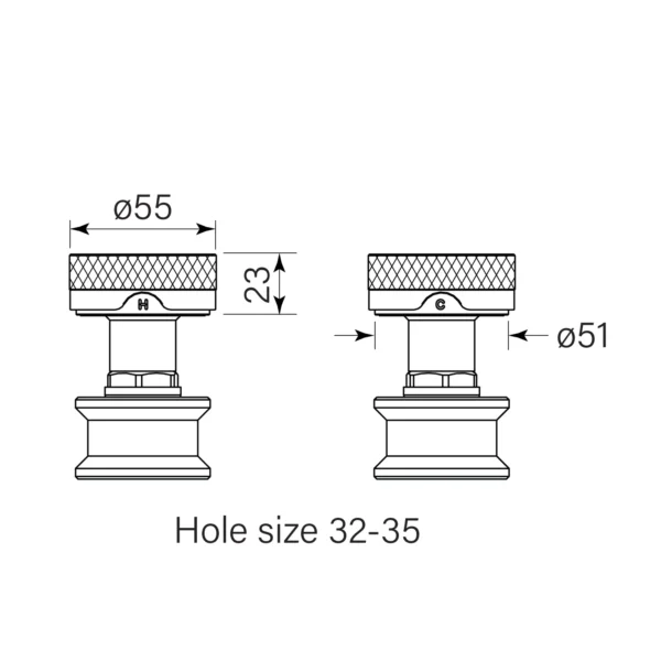 ZERO HOB TOP ASSY PR KNURL - Image 2