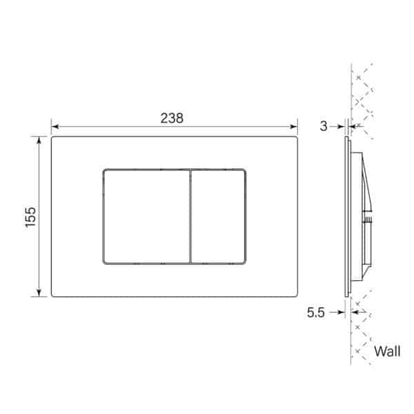 TOILET FLUSH PLATE G SERIES - Image 2