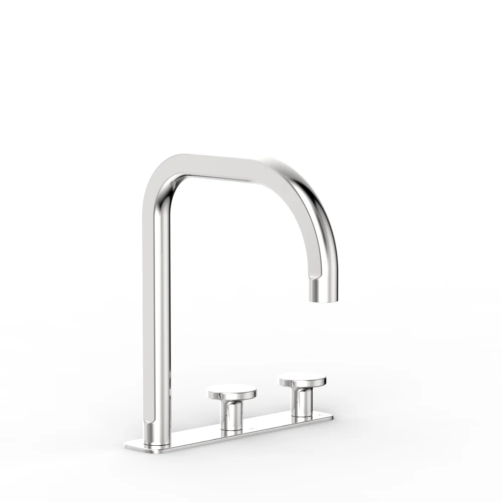Figura Disc Deck Mount Basin Tap Set - Image 3