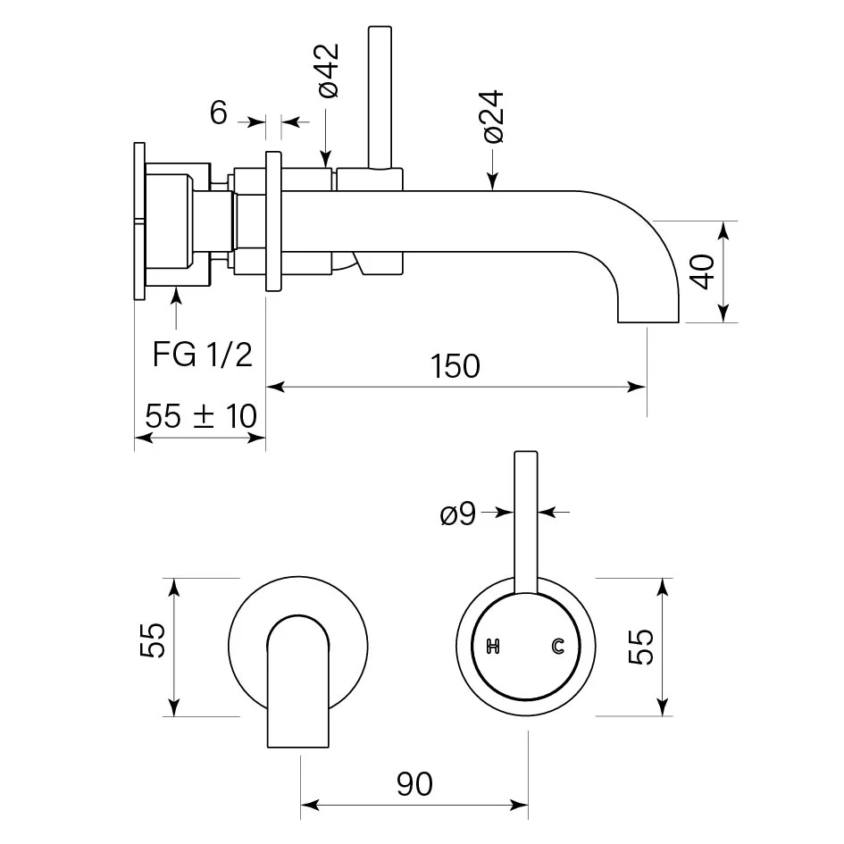 Pegasi Fkit M Wall Basin Mix 150 - Image 6