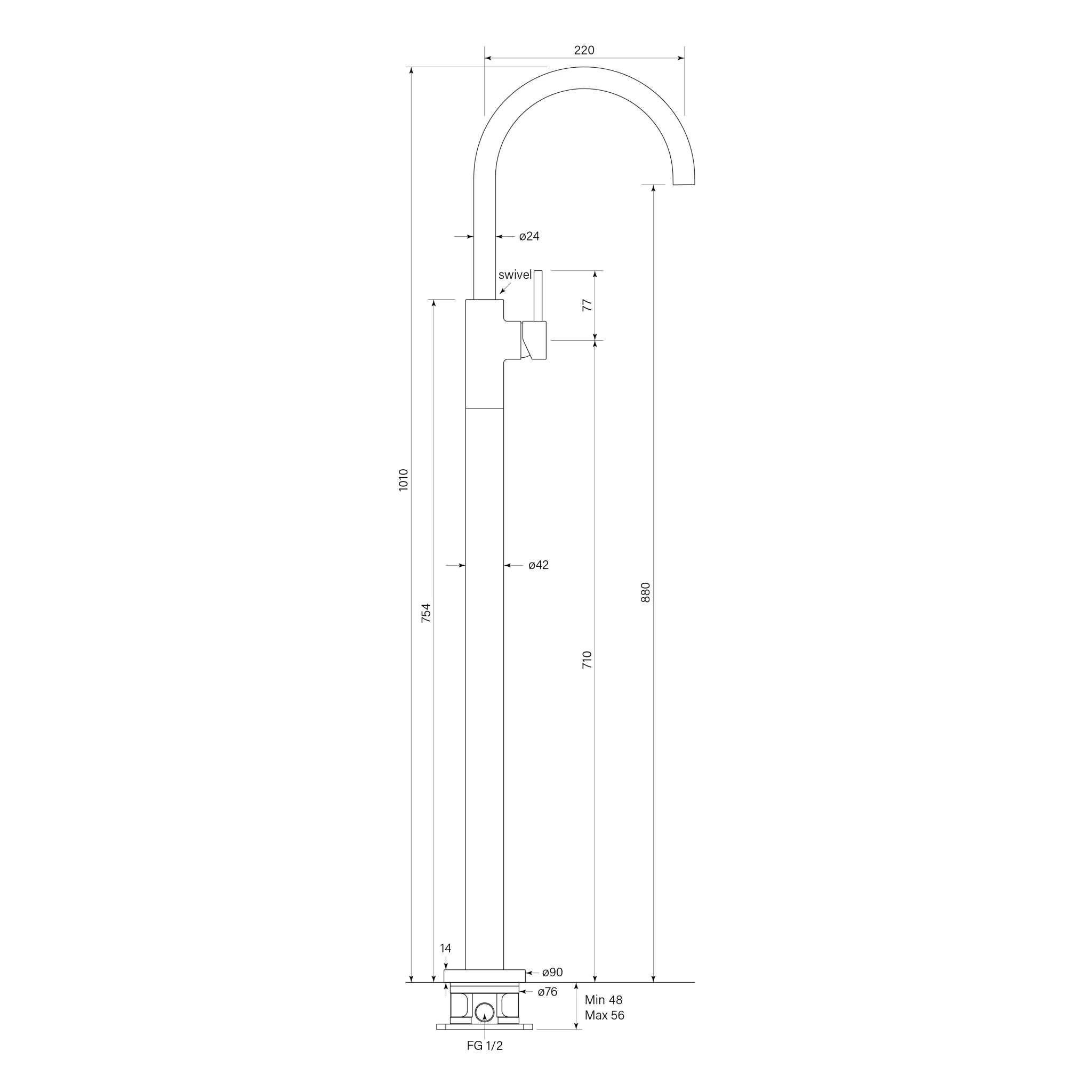 Pegasi Fkit Floor Bath mix curve - Image 3