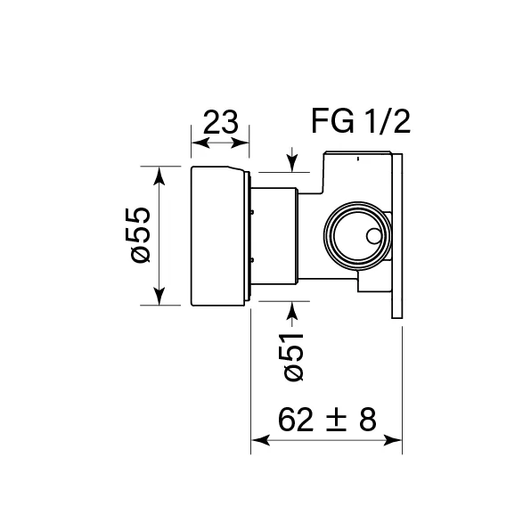 Zero Fkit Prog. Smooth Wall mixer - Image 2