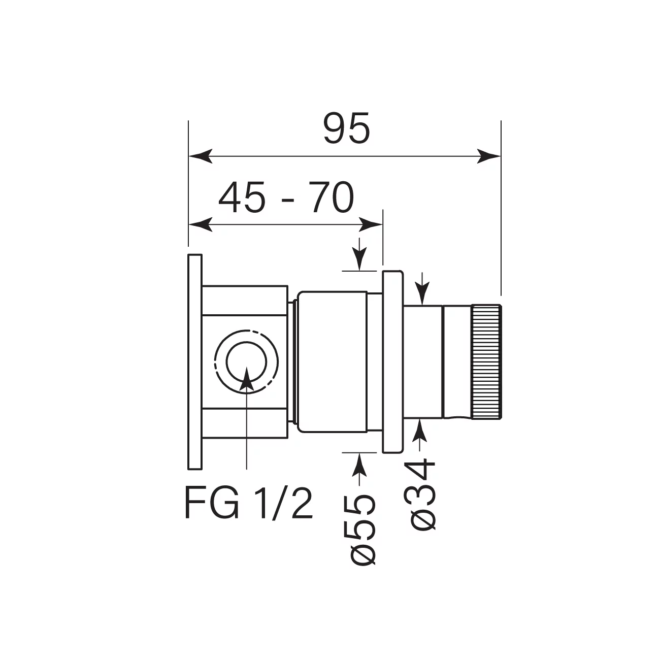 Zero Fkit Diverter switch, fluted - Image 2