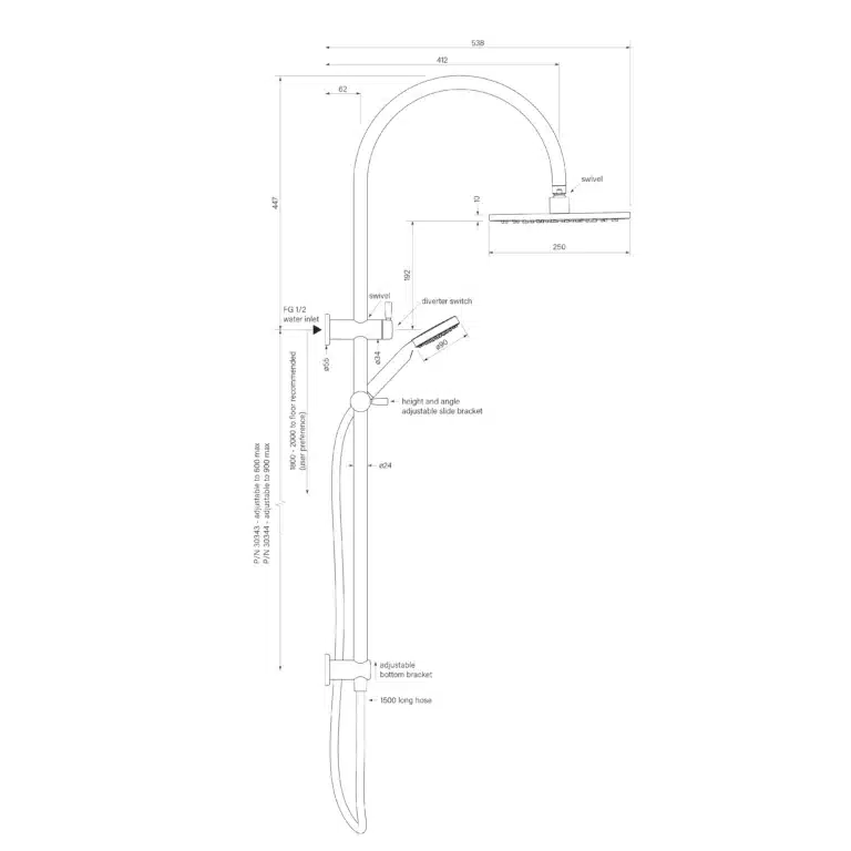 Bremont Dual Shower 900 Crv 90Rnd, 250 - Image 2