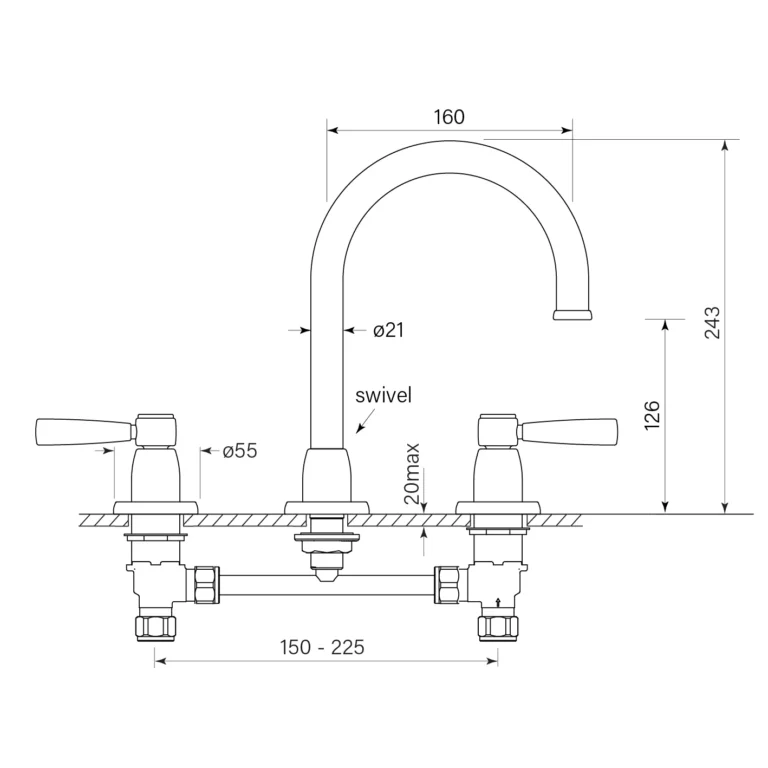 Bremont Lever Basin Set - Image 2