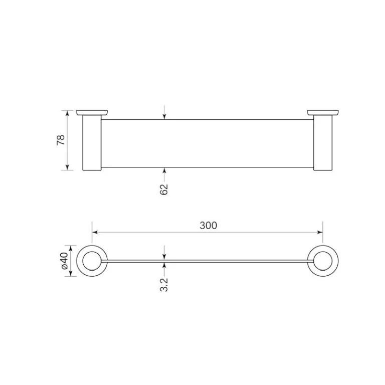 Bremont Shower Shelf, Metal 300 Narrow - Image 2